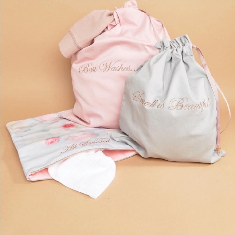 Ted Baker London Pink and Gray Accessory Bags